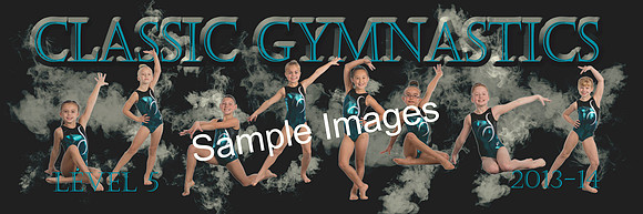 Classic Gymnastics Poster template